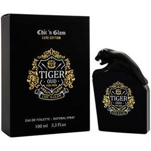 ادو تویلت تایگر عود لوکس ادیشن از برند چیک ان گلام (Chic 'n Glam Luxe Edition TIGER OUD EDT 100ml)
